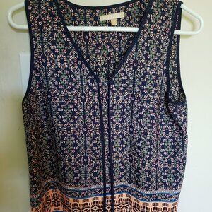 skies are blue sleeveless floral